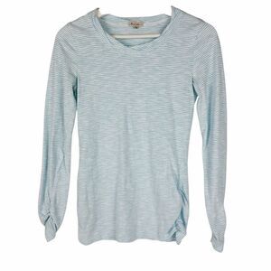 Mod-O-Doc Long Sleeve T-Shirt size XS Teal White